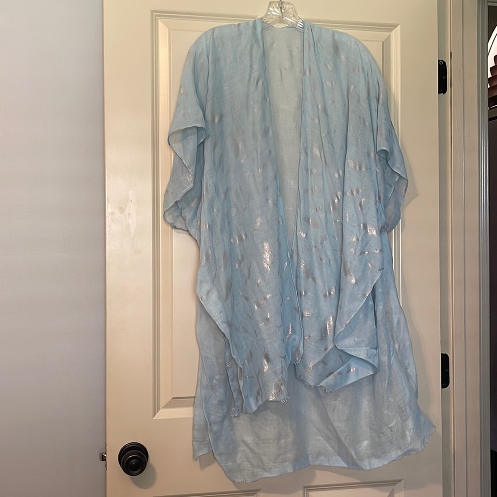 2Chic, Blue Lightweight Kimono, One Size